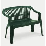 Zahradní plastová lavice DIVA-barva, zelená
