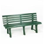 Zahradní plastová lavice ORCHIDEA-barva, zelená