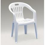 Zahradní plastová židle PIONA-barva, bílá