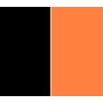 Barva židle 2-84, černá-oranžová
