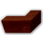 Designová postel-nožičky, Wood3-orech