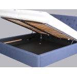 Designová postel-úložný prostor, Úložný prostor s kovovým roštem Metal