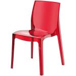 Jídelní židle FEMME FATALE, Transparante-rosso