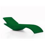 Luxusní polohovací plastové lehátko - GD, Zelená