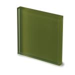 Provedení stolové desky BRIDGE, TEV2 - Extra čiré sklo lakované barvou mechová zelená
