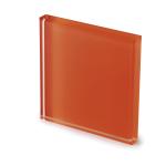 Provedení stolové desky RUBINO, TER4 - Extra čiré sklo lakované barvou rzi