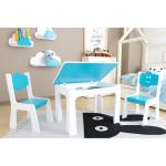 stolek s úložným prostorem, DSBH0619 - modrý mráček