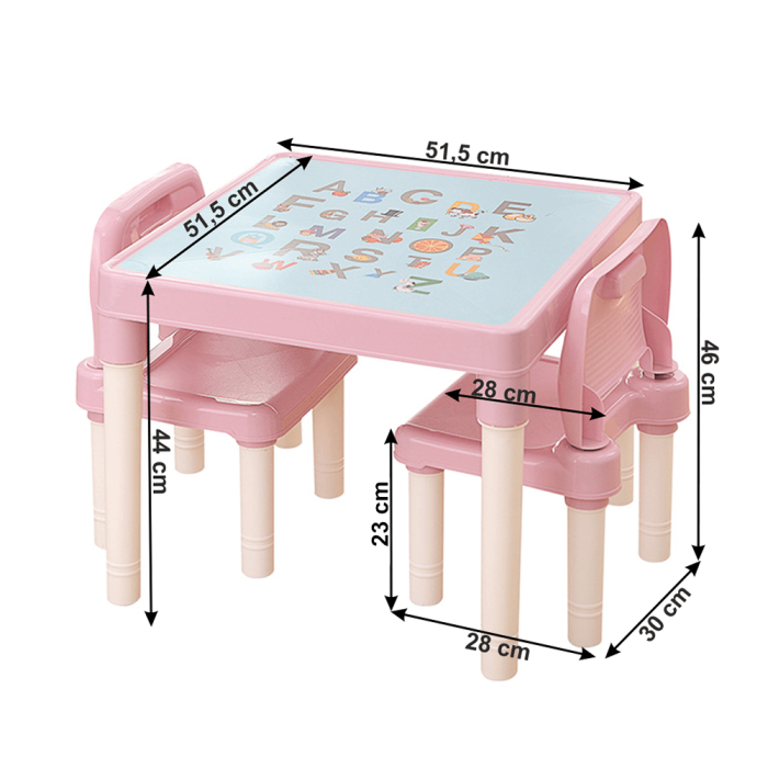 Stoleček a židličky pro holčičky
