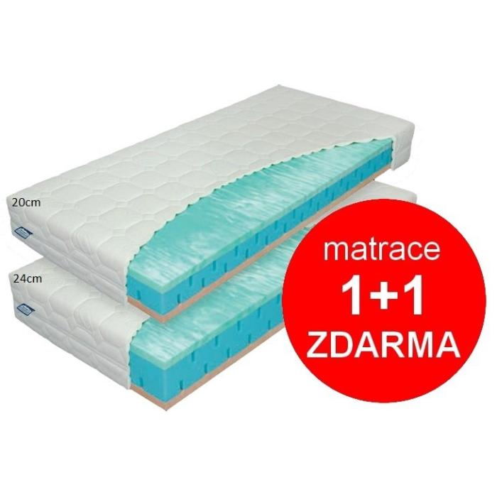 Partnerská matrace výška 24 cm - MT, 2 x matrace - rozměr 90x200 cm