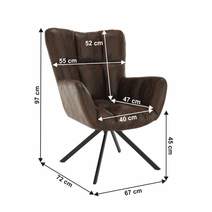 Designové otočné křeslo - TK