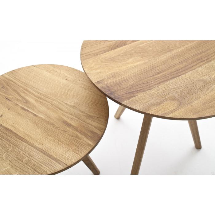 Konferenční stolek dubový set 2 kusů -WT