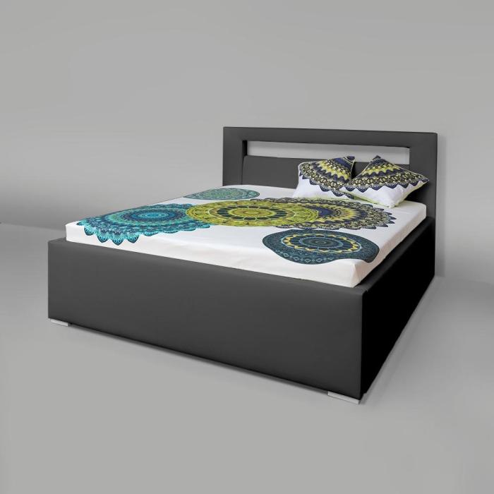 Čalouněná postel s úložným prostorem - DR, šíře 180cm