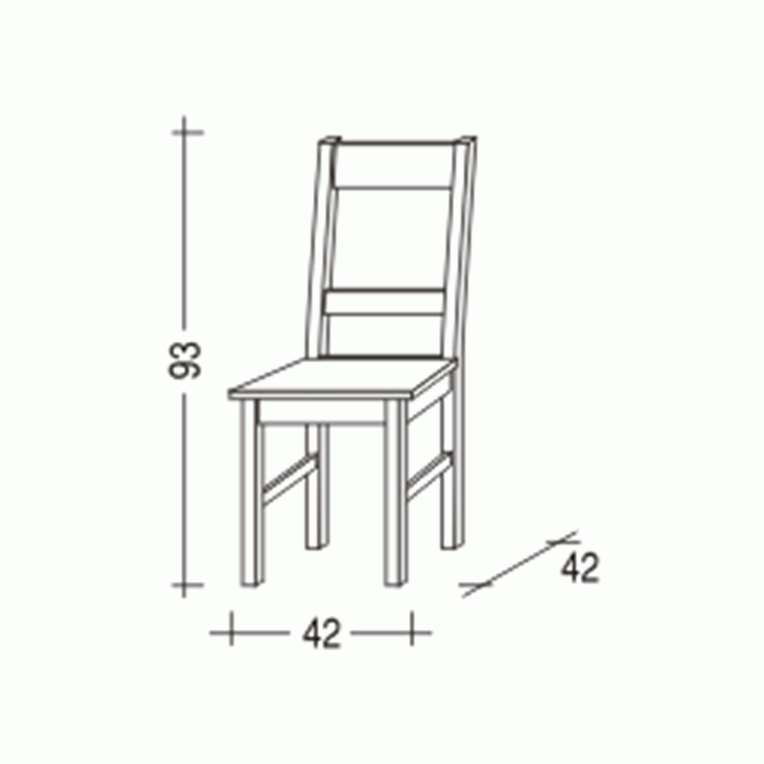 Dřevěná židle bílo-hnědá2-GA