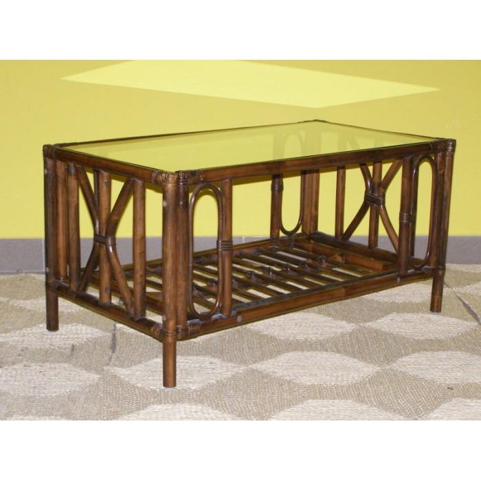 Obdélníkový ratanový stolek-RK