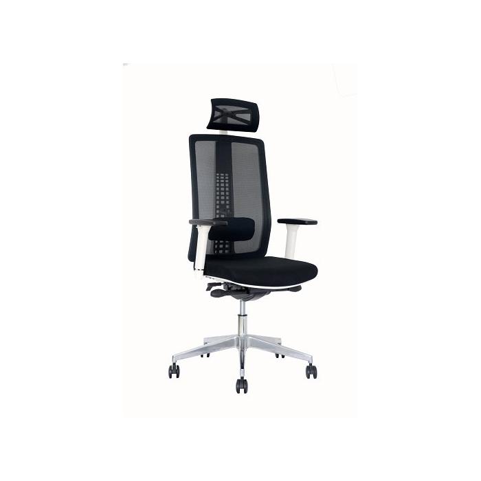 Ergonomická kancelářská židle bílý plast - SG