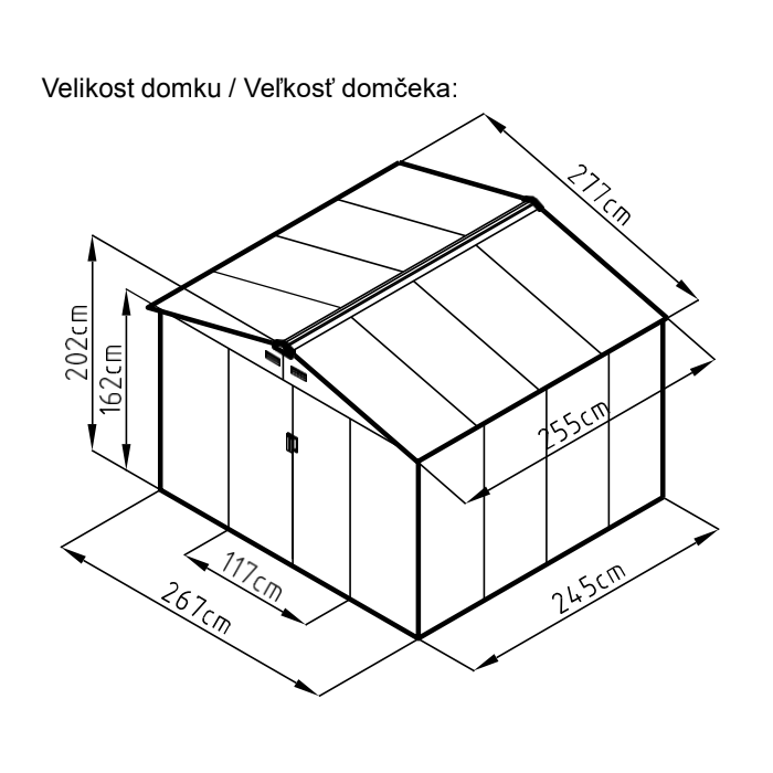 Praktický zahradní domek-RJ