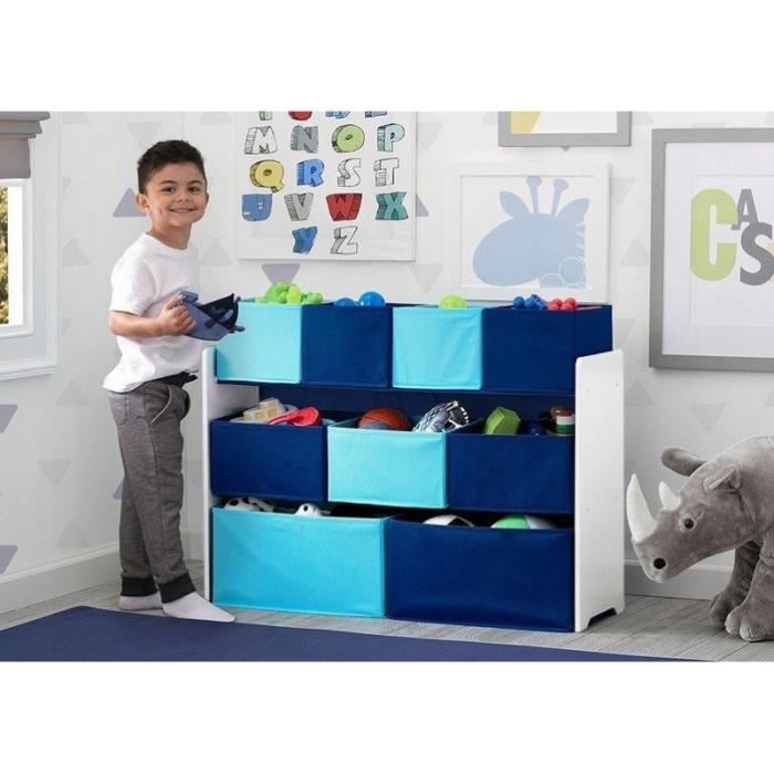 Klučičí organizér na hračky v modré barvě - BH