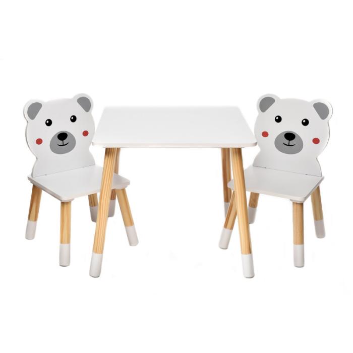 Roztomilý stoleček se židlemi pro děti Medvídek - BH