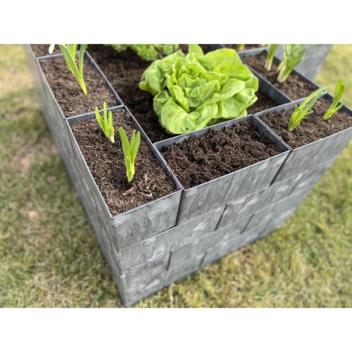 Flexi element vyvýšený záhon čtverec 75 x 75 x 27 cm