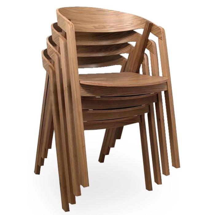 Moderní dubové jídelní křesílko -ST