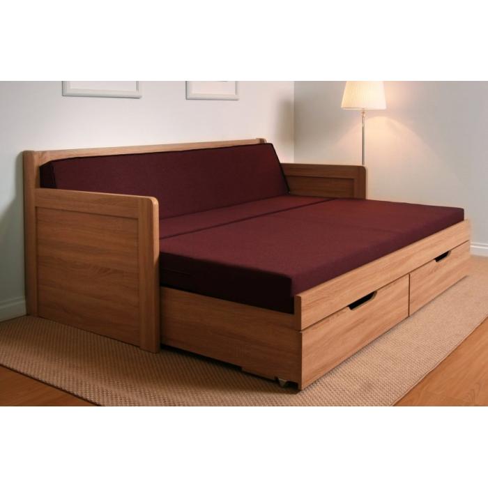 Rozkládací postel Tandem klasik bez područek - BMB, LP 788 80-160x200 rovné rohy