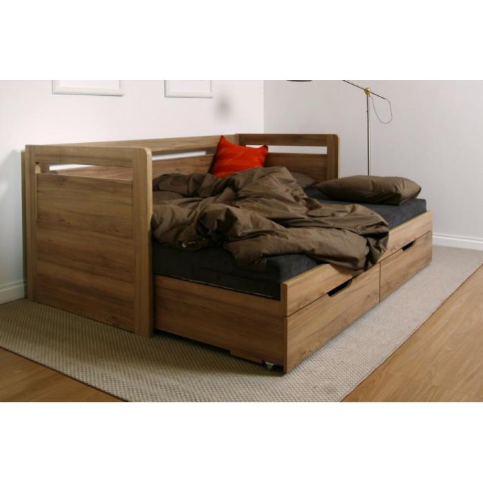 Rozkládací postel Tandem s čely - BMB, KP 77 90-180x200 oblé rohy