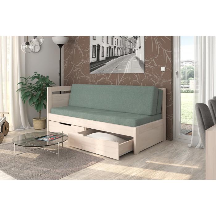 Rozkládací postel Tandem s čely - BMB, KP 77 90-180x200 oblé rohy