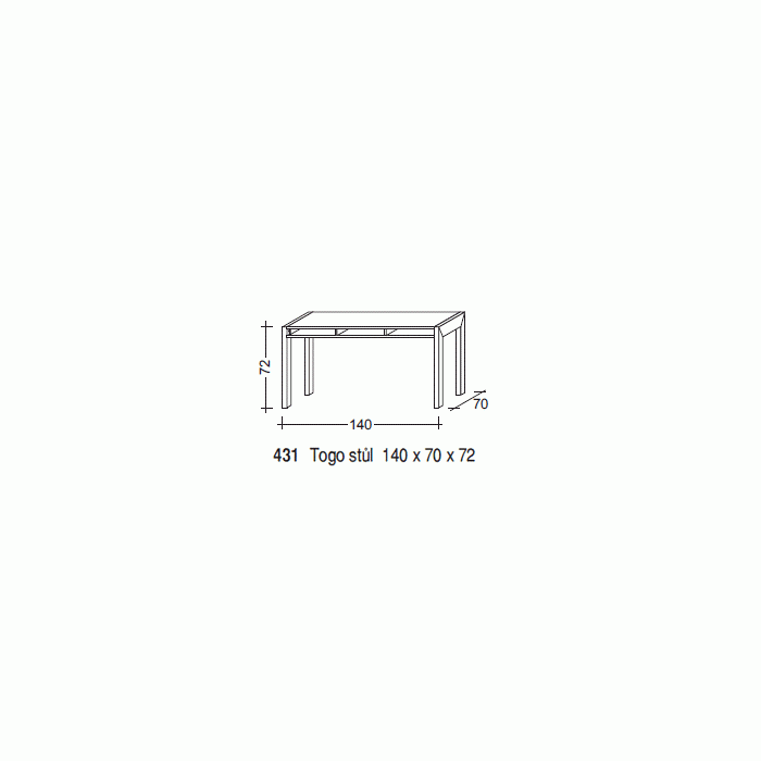 Psací stůl Togo - GA